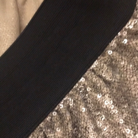 NWT Free People Taupe Elastic Waist Sequin Skirt S - Picture 7 of 8